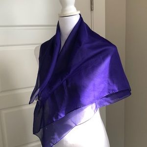Sheer Purple Scarf from Italy